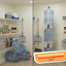 Witforms Damacana Standı BEYAZ Renkli Pratik Tasarım ile Alan Tasarrufu Sağlar