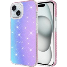 Apple iPhone 14 Için Uyumlu Kılıf Parlak Renk Geçişli Velle Kapak