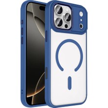 Ahlttiba Apple iPhone 17 Pro Için Uyumlu Kılıf Kapak Wireless Şarj Özellikli Krom M-Safe Silikon