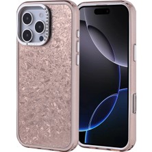 Ummeslem Apple iPhone 16 Pro Max Cep Telefonu Için Uyumlu Kılıf Taşlı Tasarımlı Kapi Kapak