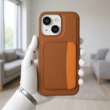 Ummeslem Apple iPhone 14 Cep Telefonu Için Uyumlu Kılıf Kartlıklı X-Kart Silikon Kapak