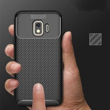 Ummeslem Samsung Galaxy J2 Core Için Uyumlu Kılıf Karbon Tasarımlı Slim Kamera Lensini Korumalı Kapak