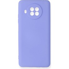 Ahlttiba Xiaomi Redmi Note 9 Pro 5g Için Uyumlu Kılıf Yumuaşk Renkli Esnek Premium Rubber Silikon - Lila