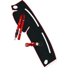 Tusba Market Hyundai Accent Yumurta Kasa Torpido Koruma Halısı (1996-2000) & Oto Ayna Askısı & Silikon Anahtarlık