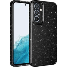 Ahlttiba Samsung Galaxy A55 Kılıf Kamera Korumalı Simli Lüks Cep Telefonu Için Uyumlu Kapak Koton Kapak