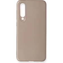 Xiaomi Mi 9 Se Için Uyumlu Kılıf Yumuaşk Renkli Esnek Premium Rubber Silikon - Rose Gold