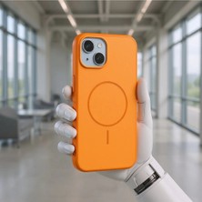 Ahlttiba Apple iPhone 14 Cep Telefonu Için Uyumlu Kılıf Magsafe Şarj Özellikli Tea Kapak