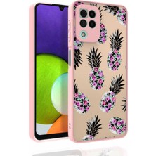 Ummeslem Samsung Galaxy A22 4g Için Uyumlu Kılıf Desenli Kamera Korumalı Parlak Nora Kapak