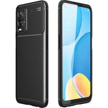 Oppo A54 4g Cep Telefonu Için Uyumlu Kılıf Karbon Tasarımı Ultra Slim Yapı Negro Kapak