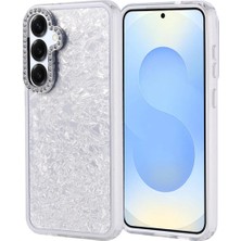 Samsung Galaxy S25 Plus Cep Telefonu Için Uyumlu Kılıf Kapak Taşlı Tasarımlı Kapi