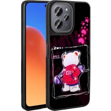 Ahlttiba Xiaomi Redmi 12 4g Için Uyumlu Kılıf Parlayan Kabartmalı Ikonik Figürlü Amas Silikon Kapak