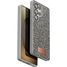 Balkan Grup Onegif Galaxy S25 Ultra Bright Simli Kapak - Gümüş