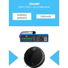 Wipower Xiaomi Mop 2 Pro Plus 3D Uyumlu Batarya