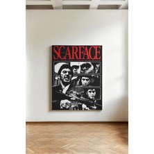 Kanvaspera Scarface, Tony Montana - Al Pacino Kanvas Tablo - Sinema Afişi Tarzında Duvar Dekoru