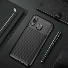 Samsung Galaxy A10S Için Uyumlu Kılıf Karbon Tasarım Negro Kapak