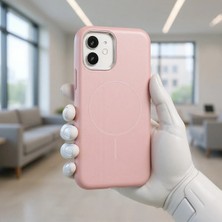 Ummeslem Apple iPhone 11 Için Uyumlu Kılıf Magsafe Şarj Özellikli Metal Kamera Çerçeveli Edi Silikon Kapak