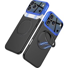 Ummeslem Apple iPhone 17 Pro Max Uyumlu Kılıf M-Safe Şarj 360 Derece Standlı Çift Parçalı Torino Kapak