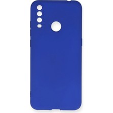 Ummeslem General Mobile Gm 10 Için Uyumlu Kılıf Yumuaşk Renkli Esnek Premium Rubber Silikon - Lacivert