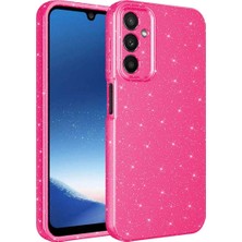 Ahlttiba Samsung Galaxy A15 Için Uyumlu Kılıf Kamera Korumalı Simli Lüks Koton Kapak