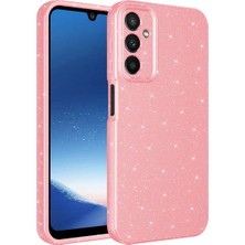 Ahlttiba Samsung Galaxy A24 Kılıf Kamera Korumalı Simli Lüks Cep Telefonu Için Uyumlu Kapak Koton Kapak