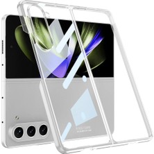 Ahlttiba Samsung Galaxy Z Fold 5 Kılıf Cep Telefonu Için Uyumlu Kapak Full Camlı Kıpta Kapak