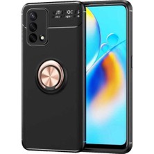 Ahlttiba Oppo A74 4g Için Uyumlu Kılıf Dönebilen Standlı Olabilen Yüzüklü Renkli Ravel Kapak