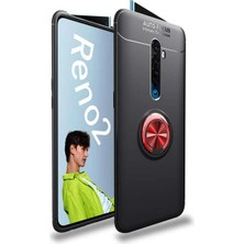 Ummeslem Oppo Reno 2z Uyumlu Cep Telefonu Için Dönebilen Yüzüklü Standlı Silikon Ravel Kapak