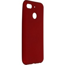 Ummeslem General Mobile Gm 8 Go Için Uyumlu Kılıf Yumuaşk Renkli Esnek Premium Rubber Silikon - Bordo