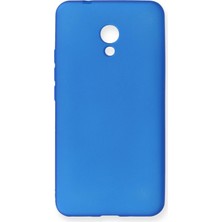 Ummeslem Meizu M5S Için Uyumlu Kılıf Yumuaşk Renkli Esnek Premium Rubber Silikon - Mavi