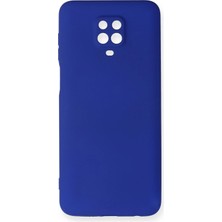 Xiaomi Redmi Note 9s Için Uyumlu Kılıf Yumuaşk Renkli Esnek Premium Rubber Silikon - Lacivert