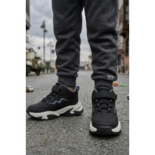 In Step Titan Mini - Cırt Cırtlı Dayanıklı Unisex Çocuk Spor Ayakkabı - Siyah
