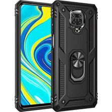 Xiaomi Redmi Note 9s Kılıf Için Zore Vega Tank Sağlam Dayanıklı Yüzük Aparatlı Silikon Kapak