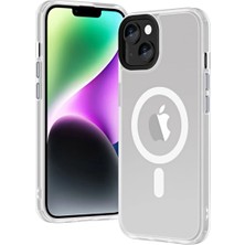 Apple iPhone 14 Için Uyumlu Kılıf Wireless Kablosuz Şarj Özellikli Hibrit Magsafe Kapak