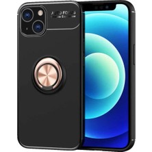 Ahlttiba Apple iPhone 13 Mini Için Uyumlu Kılıf Dönebilen Standlı Olabilen Yüzüklü Renkli Ravel Kapak