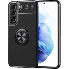 Samsung Galaxy S22 Plus Için Uyumlu Kılıf Dönebilen Standlı Olabilen Yüzüklü Renkli Ravel Kapak