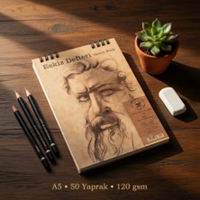 A5/50Yp/120Gr/Spiralli Eskiz Defteri (Sketch Book)