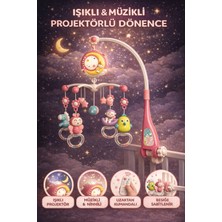 Yıldırım Oyuncak Pilli Işıklı Müzikli Projektörlü Uzaktan Kumandalı Sabitlenir Dönence Çıngırak Bebek Yatıştırıcı