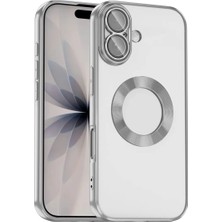Ummeslem Apple iPhone 17 Cep Telefonu Için Uyumlu Kılıf Kamera Korumalı Logo Gösteren Omega Kapak