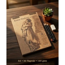 A4/50Yp/120Gr/Spiralli Eskiz Defteri (Sketch Book)
