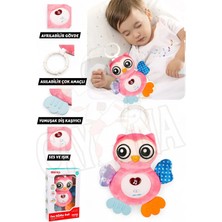 Yıldırım Oyuncak Işıklı ve Sesli Bebek Baykuşu Soft Peluş Yumuşak 15 cm - Müzikli Bebek Oyuncak Baykuş Kaşıyıcılı