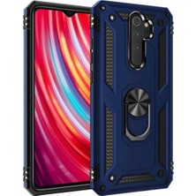 Xiaomi Redmi Note 8 Pro Kılıf Uyumlu Vega Tank Sağlam Dayanıklı Yüzük Aparatlı Silikon Kapak