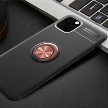 Ummeslem Apple Iphone 11 Pro Için Uyumlu Kılıf Dönebilen Yüzüklü Standlı Silikon Kapak