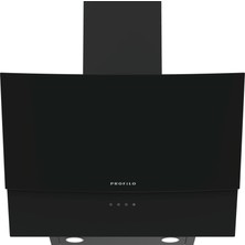 Profilo DVE6G560 Siyah Cam Yüzey Duvar Tipi Davlumbaz 60 cm Eğimli Tasarım ile Modern Mutfaklar İçin