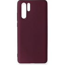 Ahlttiba Huawei P30 Pro Için Uyumlu Kılıf Yumuaşk Renkli Esnek Premium Rubber Silikon - Mürdüm