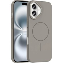 Ahlttiba Apple iPhone 16 Plus Cep Telefonu Için Uyumlu Kılıf Kapak M-Safe Şarj Özellikli Ruby Sert