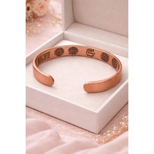 Fty Takı Dış Yüzü Düz Iç Yüzü Dualı Bakır Bileklik – Ayetel Kürsi, Felak, Nas, Nazar Ayeti, Süleyman Mührü, Bereket Duası