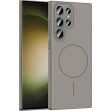 Ahlttiba Samsung Galaxy S23 Ultra Için Uyumlu Kılıf Magsafe Kablosuz Şarj Özellikli Destekli Ruby Sert Kapak