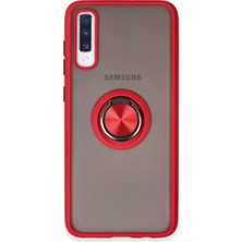 Balkan Grup Galaxy A70 Kılıf Montreal Yüzüklü Kapak - Kırmızı