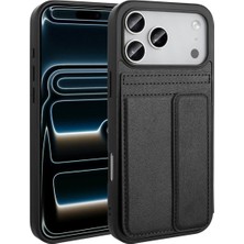 Apple iPhone 17 Pro Cep Telefonu Için Uyumlu Kılıf Pu Deri Kartlıklı Sevilla Kapak