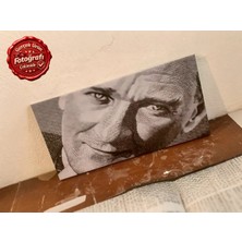Kanvaspera Eski Türk Parası Mustafa Kemal Atatürk Portesi Yatay Kanvas Tablo - Nostaljik Duvar Dekorasyonu